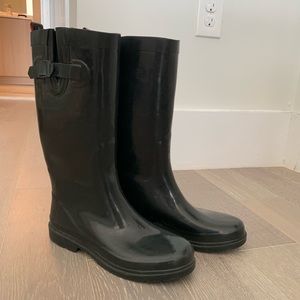 Black Rain Boots